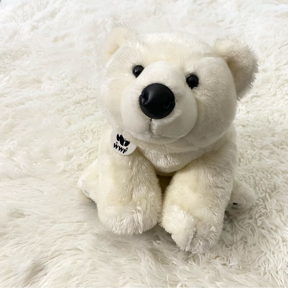 2004 Build-A-Bear Workshop WWF Polar Bear Talking Plush